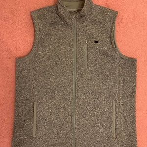 Black Dog Gray Fleece Vest